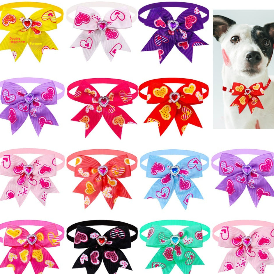 Pet Love Diamond Bow Tie Bow Tie Accessories