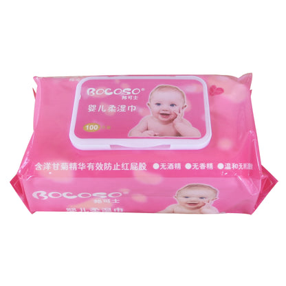 Baby Wipes with Lid – 100 Pieces
