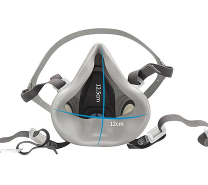 Original 6200 Reusable Respirator Half Face Cover Gas Mask With Fog-proof Glasses For Painting Spray Polishing Work Safety Smoke