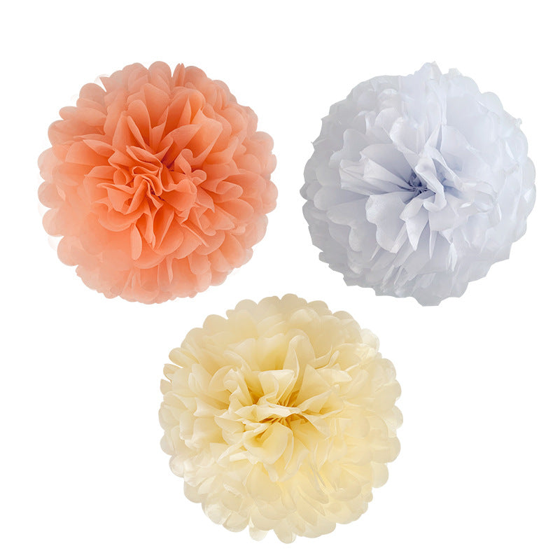 Birthday Party Set Paper Flower Ball Letter Pull Flag Birthday Party Decoration Sequined Balloon