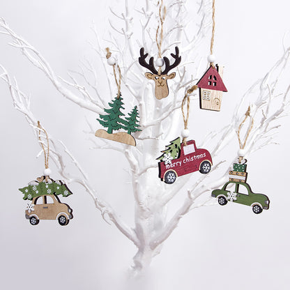 Christmas Creative Wooden Tree Decoration Pendant