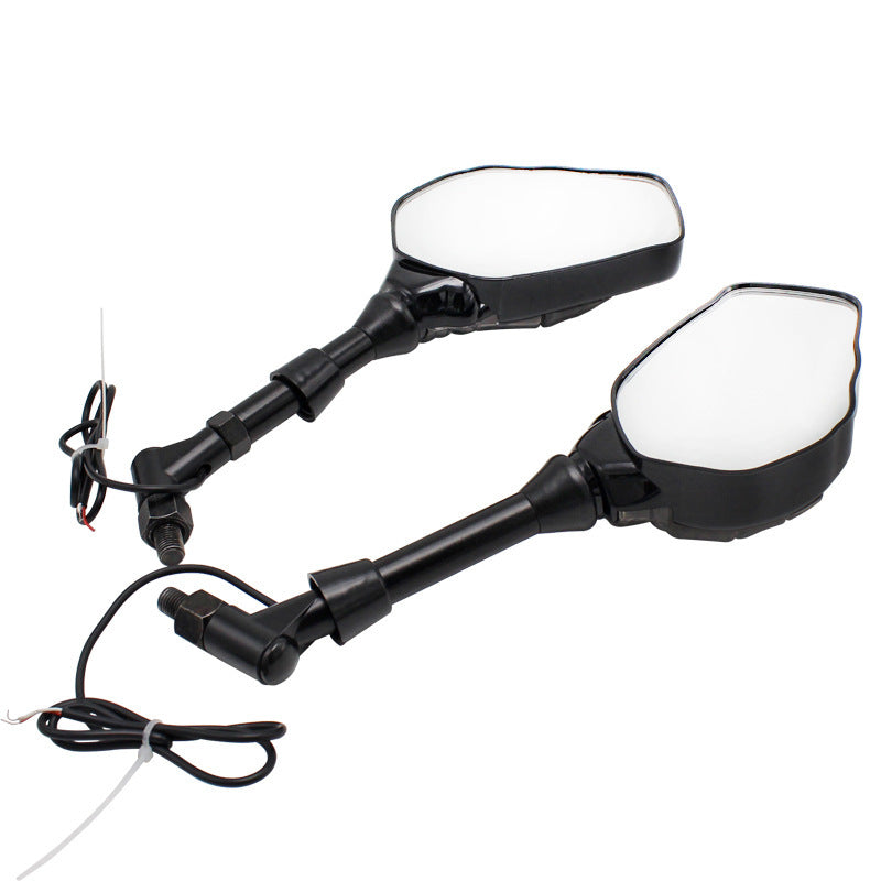 Halloween Decoration Motorcycle Rearview Mirror Modification Skull Hand Ghost Claw LED Light Reflector