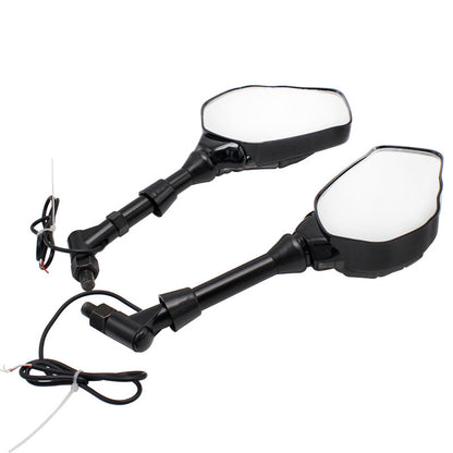Halloween Decoration Motorcycle Rearview Mirror Modification Skull Hand Ghost Claw LED Light Reflector