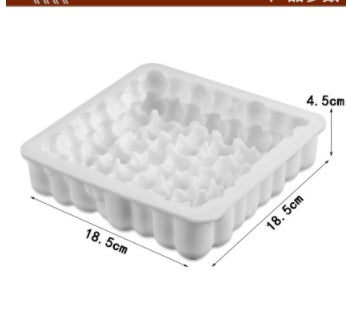Moire mousse silicone mold