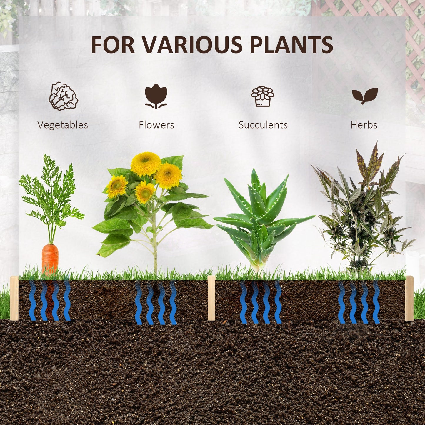 39'' x 36'' Screwless Raised Garden Bed, Hexagon Planter Box DIY Herb Garden