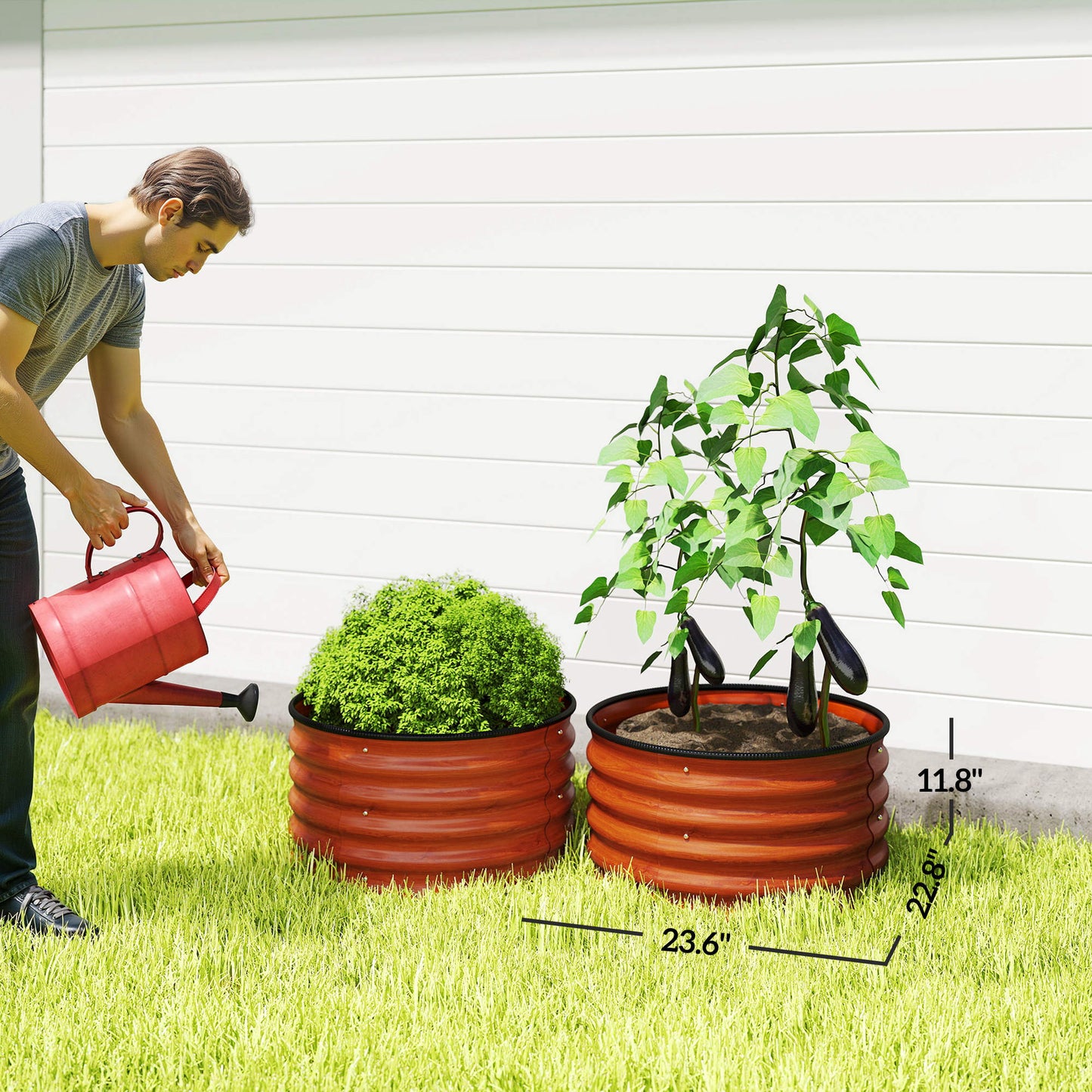 Set of 2 Raised Garden Bed