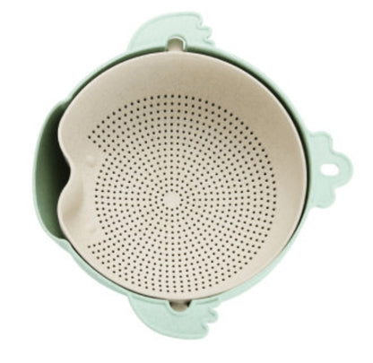 Kitchen double-layer drain basket