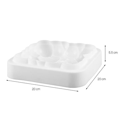 Moire mousse silicone mold