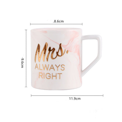 Marbling couple mug
