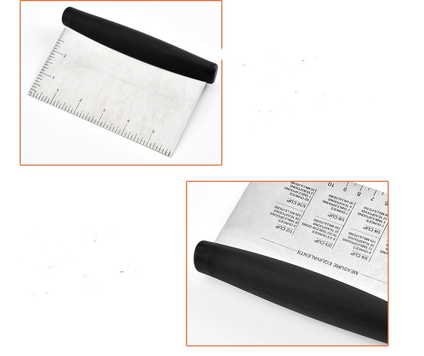 Stainless steel flour cut with scaled sausage powder knife powdered dough cut kitchen baking tool