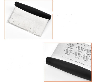 Stainless steel flour cut with scaled sausage powder knife powdered dough cut kitchen baking tool