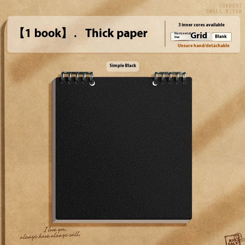 Simple Flip Up Detachable Chip Notebook