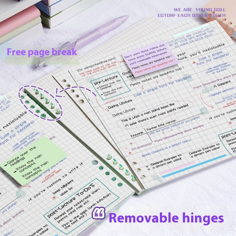 Simple Flip Up Detachable Chip Notebook