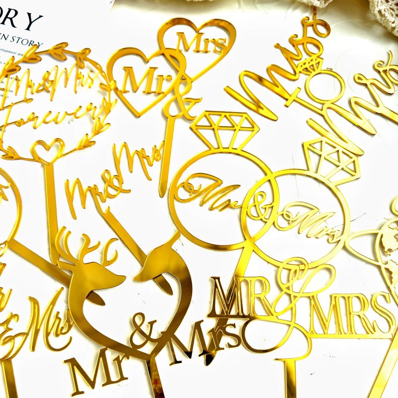 Love Wedding Proposal Acrylic Cake Insertion