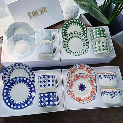 Ceramic Cup Set With Creative Home Coffee