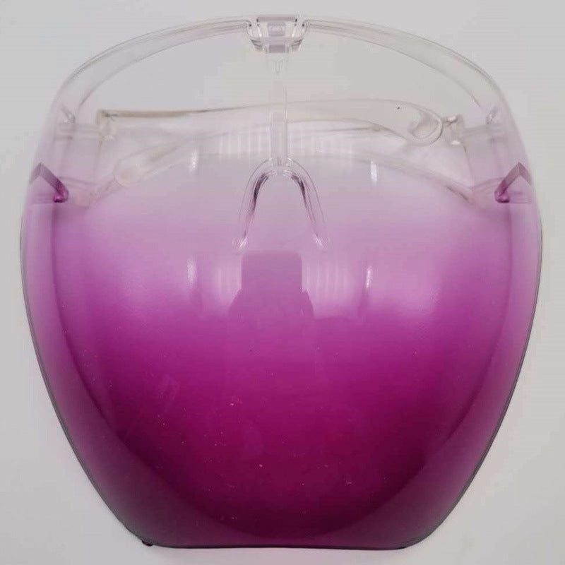 Face Screen Anti-droplet Anti-fog Windproof Eye Protection Dustproof Lampblack Mask Transparent Full Face Head Cover