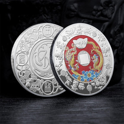 God Of Wealth Gold Coin New Year Commemorative Medal Rich