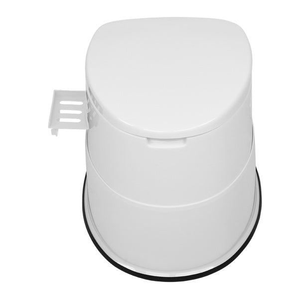 White Outdoor Toilet With Anti Slip Pad