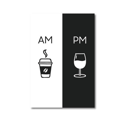 Modern Nordic style canvas painting kitchen restaurant decoration
