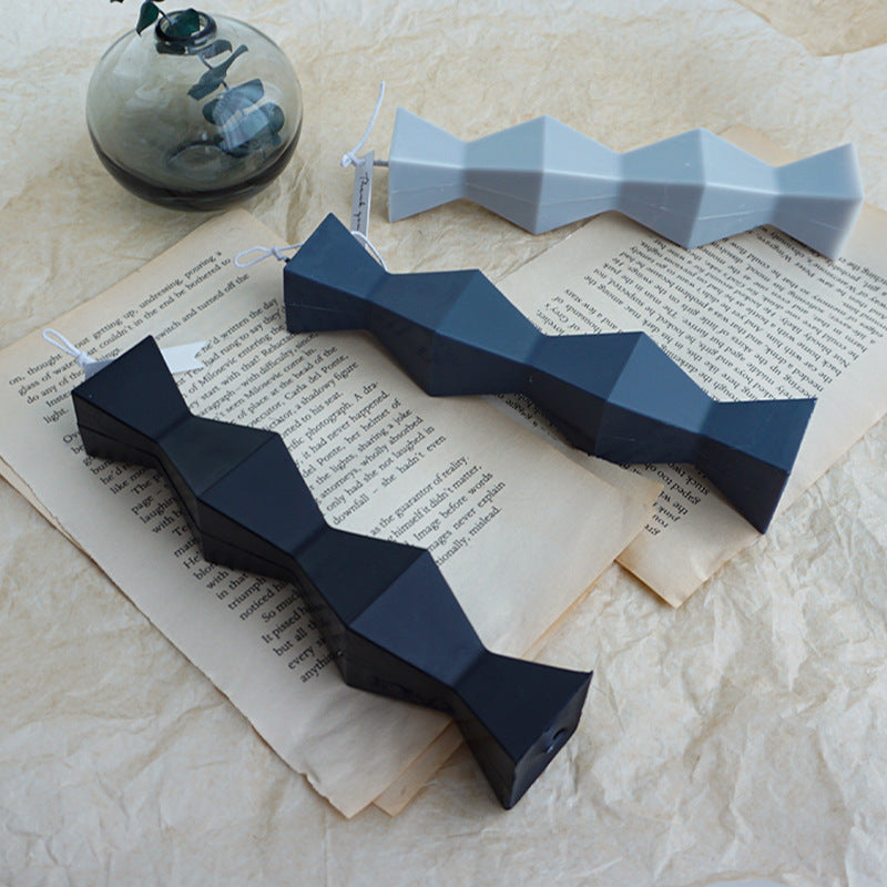 Geometric abstract candle stencil