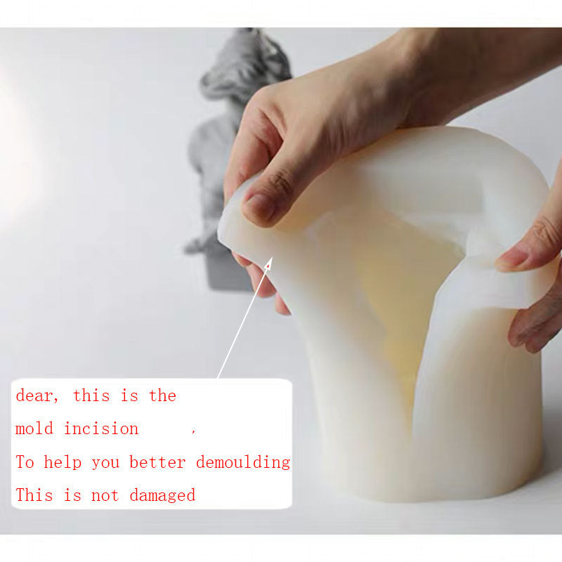 Piano woman like candle mold