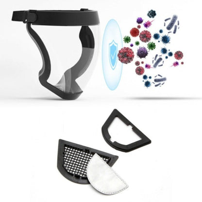 Anti-fog Full Face Shield Super Protective Head Cover Transparent Safety Mask
