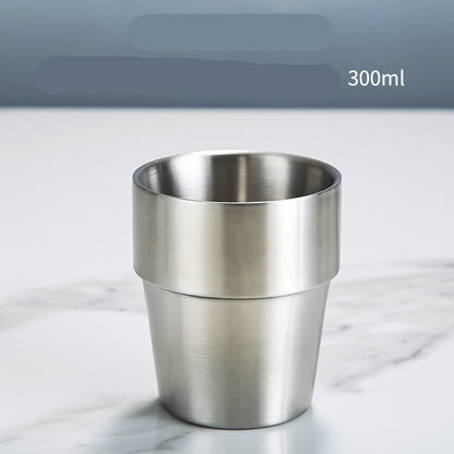 Stainless Steel Double Beer Mug Korean Style