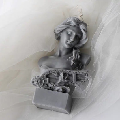 Piano woman like candle mold
