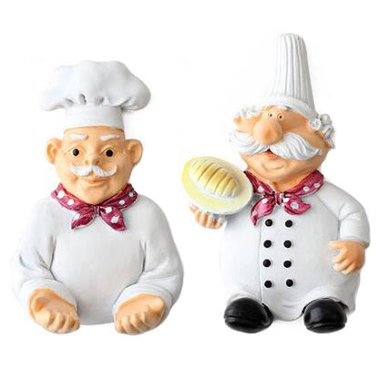 Punch-free seamless adhesive hook multi-function creative cartoon chef hook hook kitchen bathroom supplies