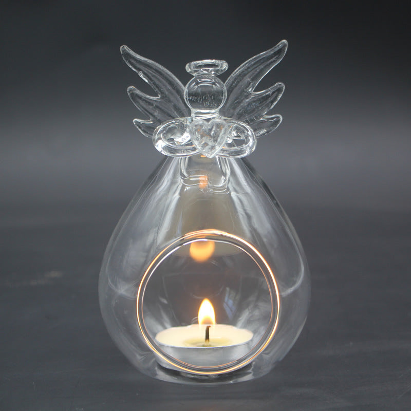 Wishing angel candle holder