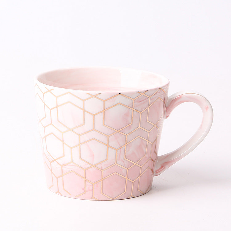 Geometric ceramic mug