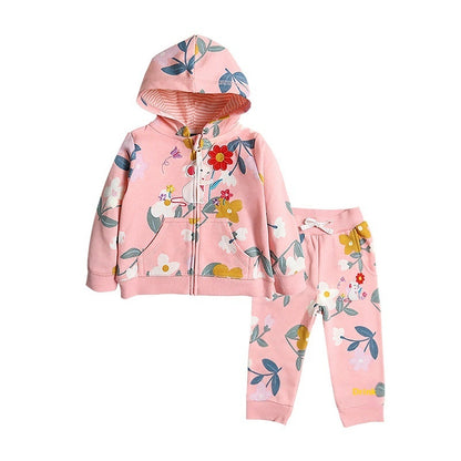 Children's Sweatshirt Suit Baby Hooded Sports Two-piece Set