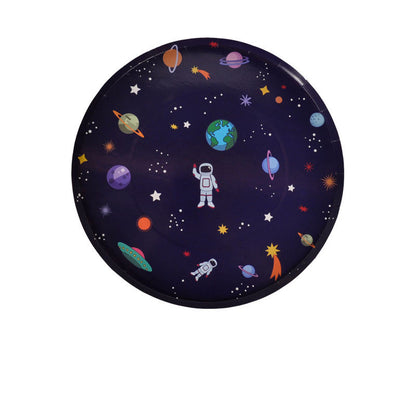 Birthday Decorations Space Theme Party Balloons Acrylic Cake Insert Card Children's Tableware Cake Paper Plate