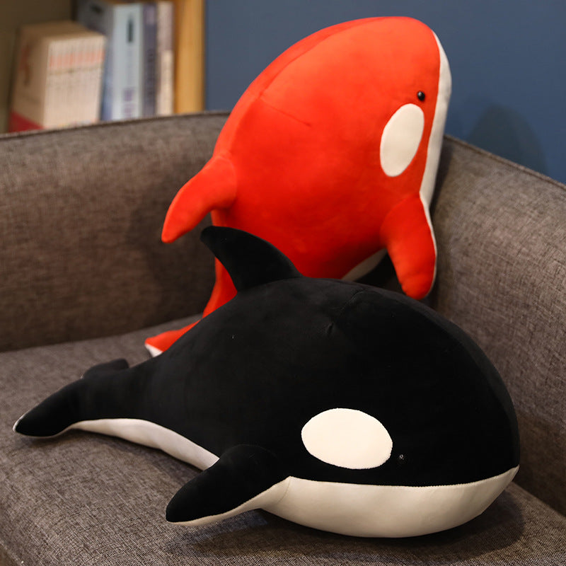 Whale doll pillow sleeping doll black