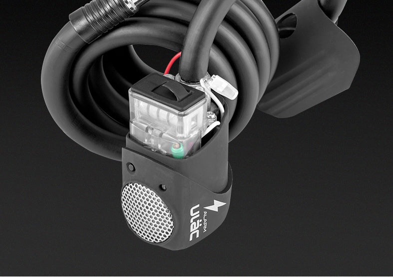 Bicycle lock alarm horn