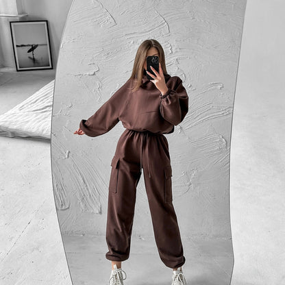 Fashion Sports And Leisure Hoodie Set