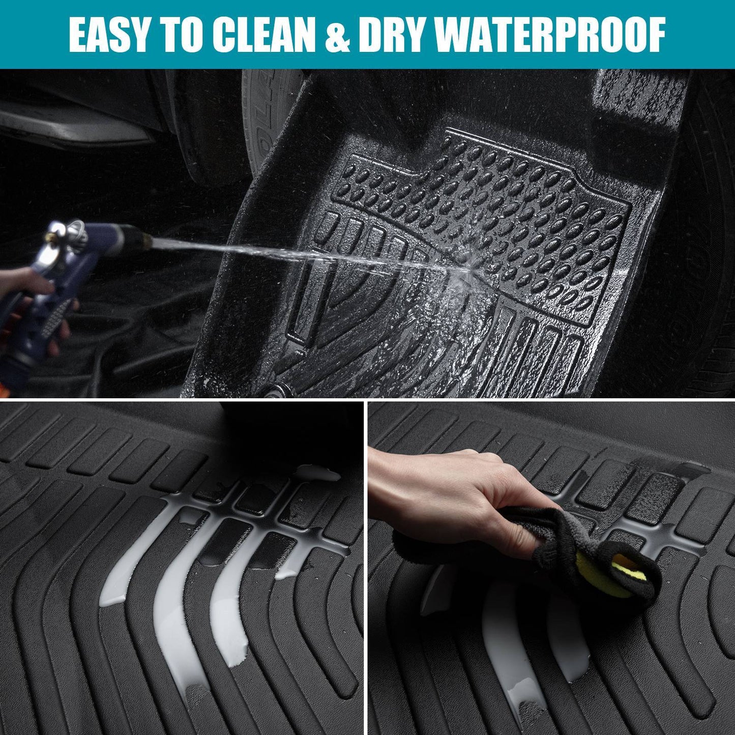 Car Floor Mats For 21-23 Hyundai Elantra & 22-23 Elantra N Cargo Liners Carpet