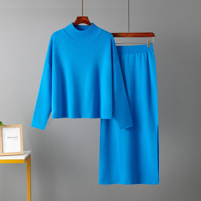 European And American Leisure Loose Fashion Long Skirt Two-piece Set