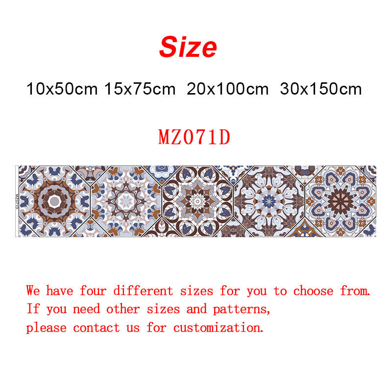 Retro European and American tiles stickers stairs kitchen bathroom decoration wallpaper