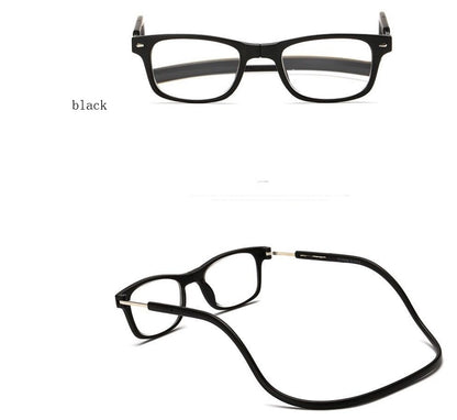 Portable Magnetic Absorption Hang Neck Reading Glasses Men Magnet Reading Glasses Women Diopter Glasses