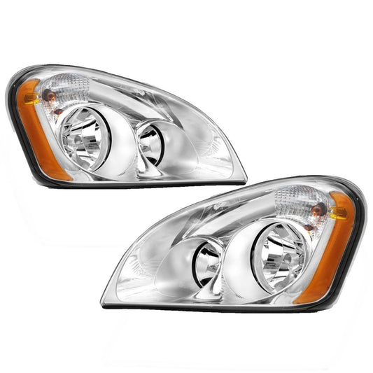 2008-2017 Freightliner Cascadia Headlights, Set-2 Pieces Left-right