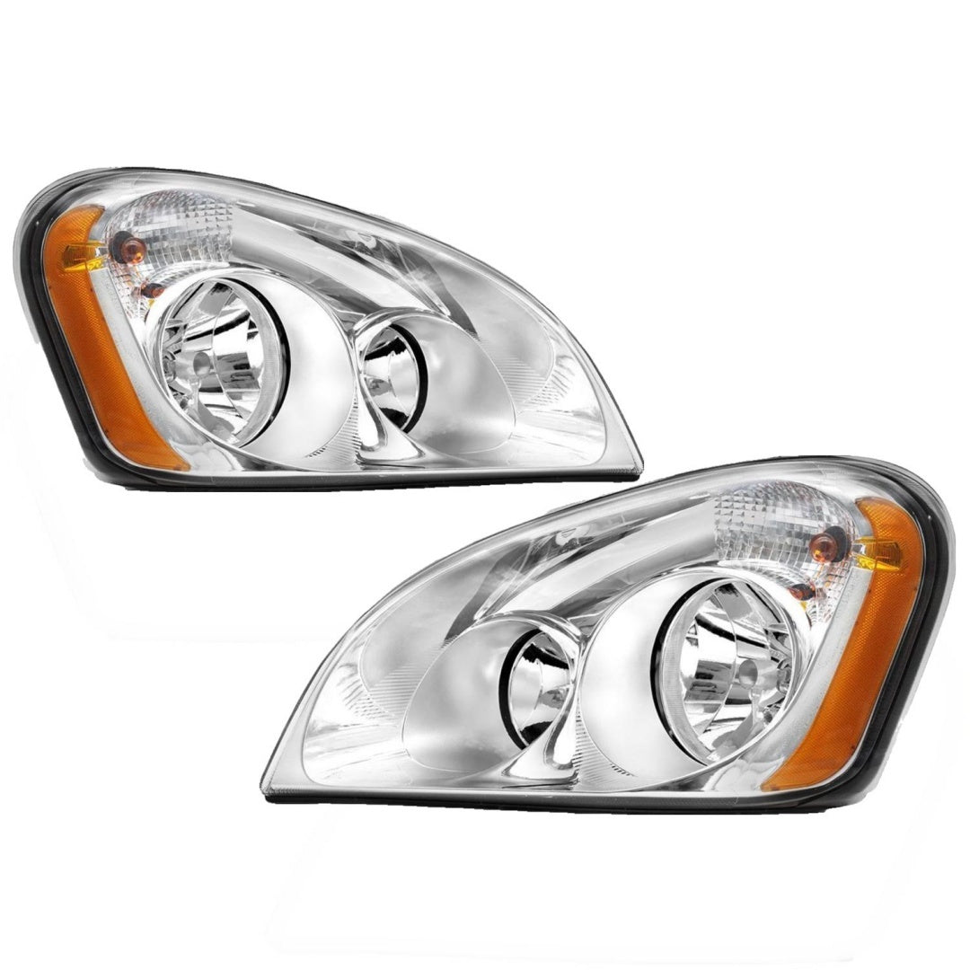 2008-2017 Freightliner Cascadia Headlights, Set-2 Pieces Left-right