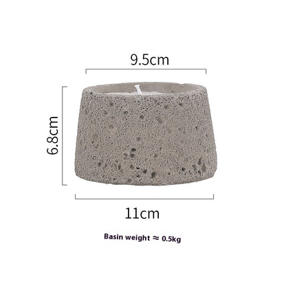 Home Decorative Crafts Candle Holder Cement Aromatherapy Candle Cup