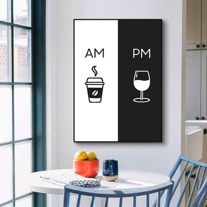 Modern Nordic style canvas painting kitchen restaurant decoration