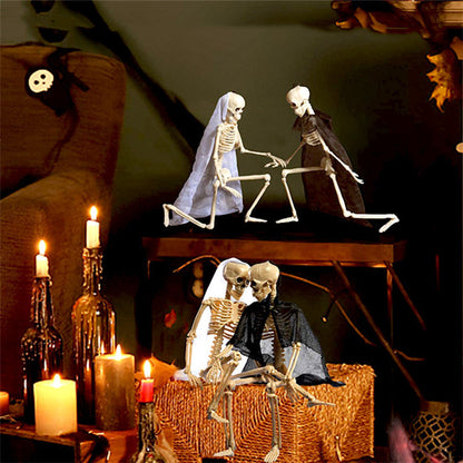 Halloween Plastic Skull Ghost Skeleton Decoration Props