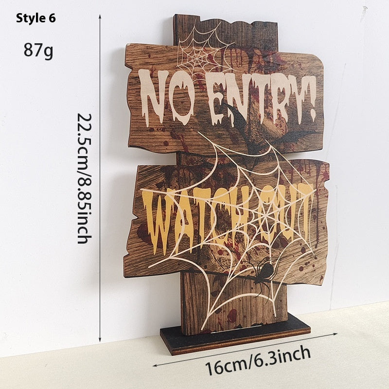 Wooden Retro Creative Decoration Halloween Decoration