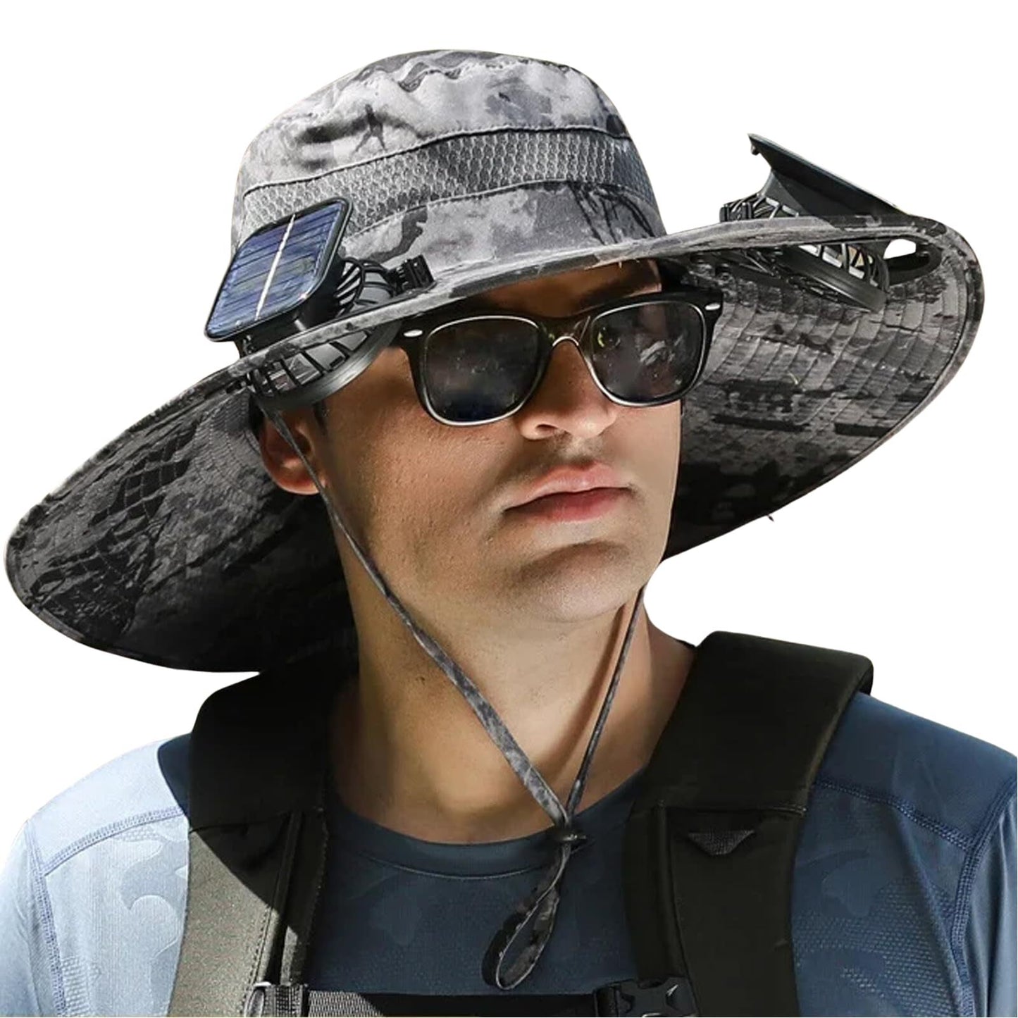 Widened Solar Fan Hat 4 Colors Summer Outdoor With Cooling Fan Fisherman Hat Suitable For Summer Outdoor Activities
