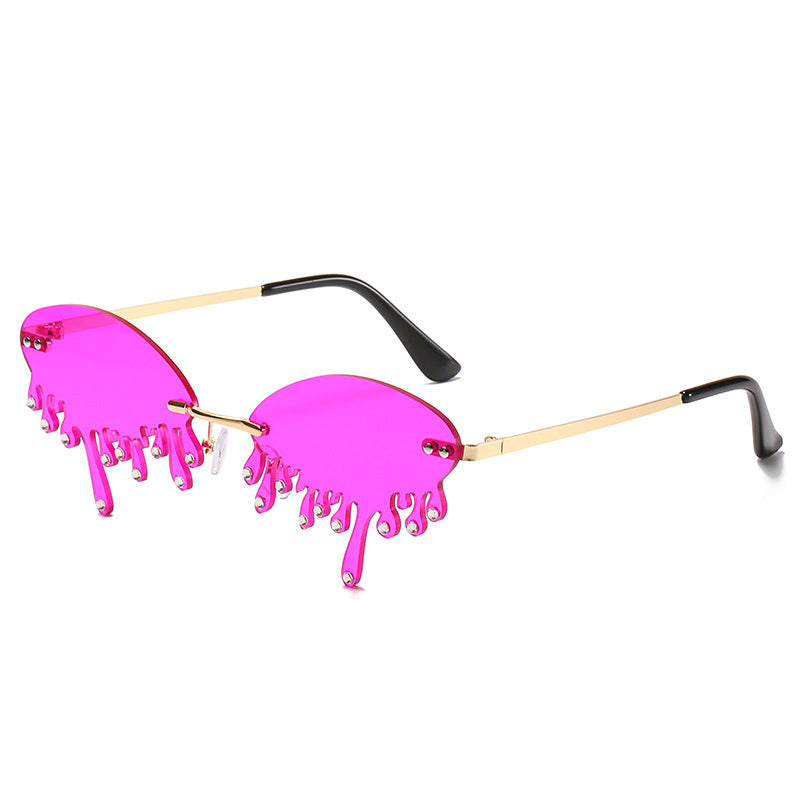 Sunglasses Personality Tear-shaped Visor Glasses