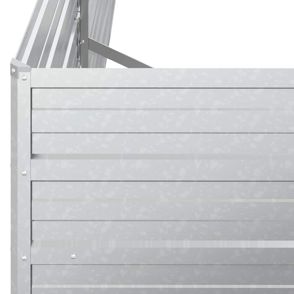 Garden Raised Bed 160x Galvanized Silver   Garden Raised Bed 100x