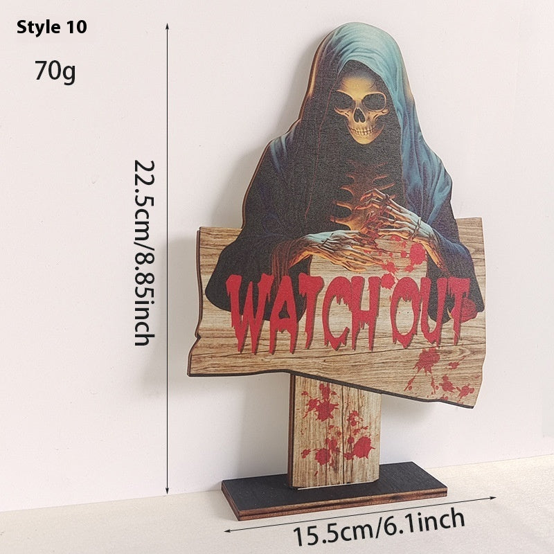 Wooden Retro Creative Decoration Halloween Decoration